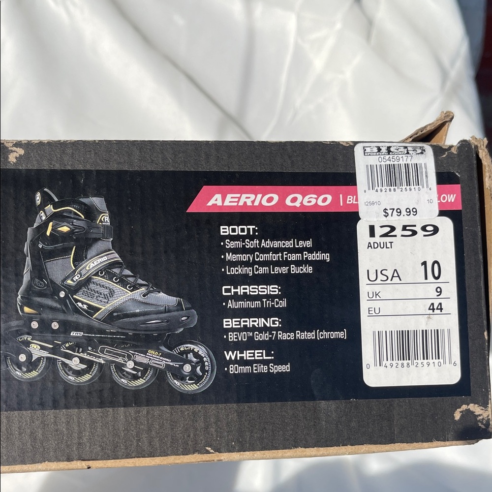 Lancer Black and Yellow Men's Athletic Inline Skates - Picture 2 of 9